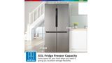 Series 4 French door bottom freezer, multi door 183 x 90.5 cm Brushed steel anti-fingerprint KFN96VPEAG KFN96VPEAG-15