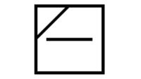 Dry flat in shade: square symbol with a horizonal line in the middle and diagonal line across the top left corner.