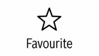 The star icon with "Favourite" lets you select your favourite dishwasher programmes.