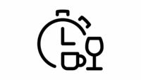 Символ на хронометър с чаши: Програма Express 45°от Bosch.