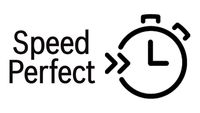 En stoppeklokke med to piler: SpeedPerfect oppvaskmaskininnstilling fra Bosch.