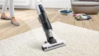 Vacuum cleaner in use 