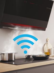 Home connect met afzuigkap en kookplaat