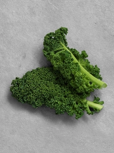 Two kale leaves.