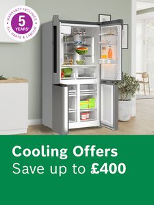 Bosch Series 6 fridge with open doors