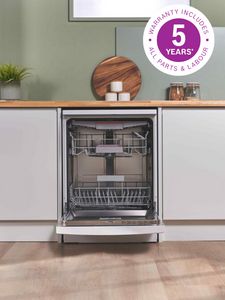 Open dishwasher in kitchen