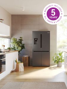 Bosch freestanding fridge freezer in bright kitchen