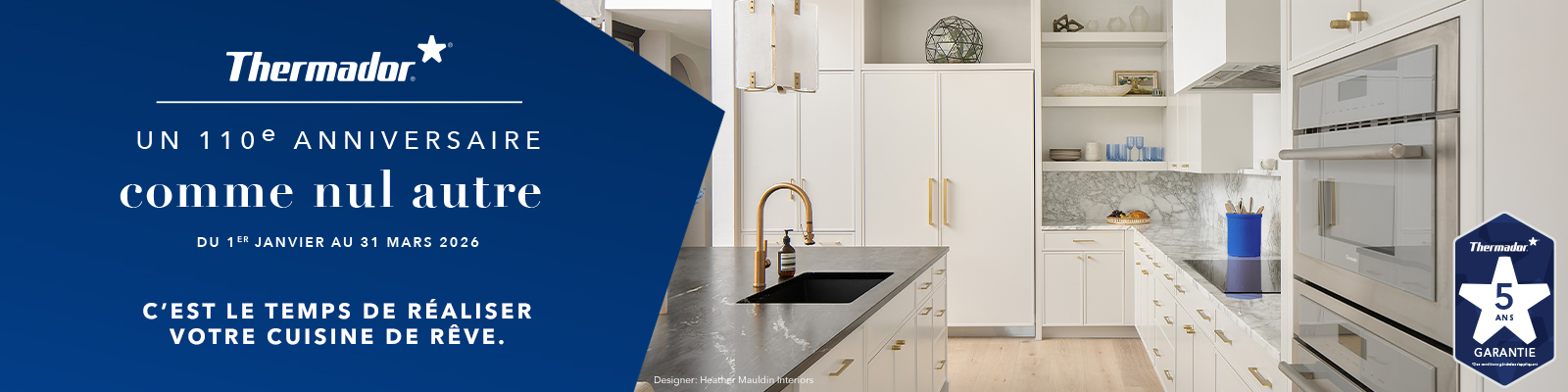 Enregistrement de la garantie de 5 ans Thermador