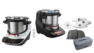 Cookit, Stabmixer und Toolbag nebeneinander
