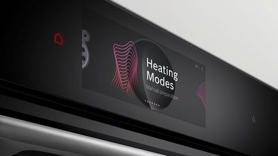 Display touch del forno Bosch con schermata Heating Modes