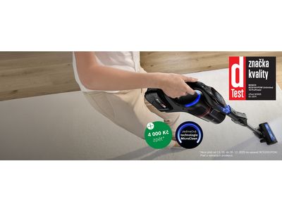 Tyčový aku vysavač.