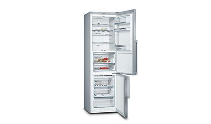 Freestanding fridge freezers with freezer at bottom