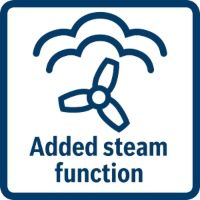 added steam Bosch oven symbol