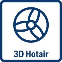 3D Hot Air Bosch oven symbol