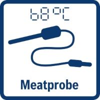 Meat probe oven symbol