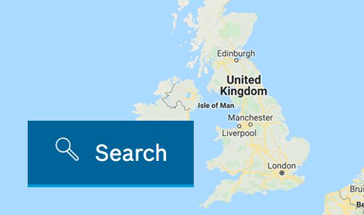 Map of the United Kingdom plus a search field to find a Bosch dealer near you.