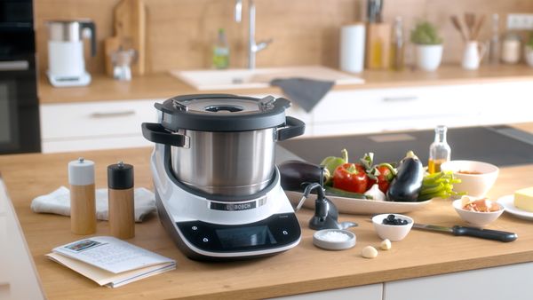 Un nouveau robot de cuisine. Pour les nouveaux plats faits maison.