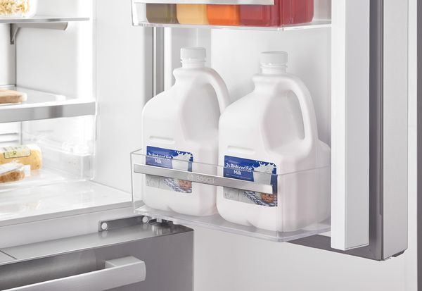 Bosch counter depth fridge fits 2 gallon jugs