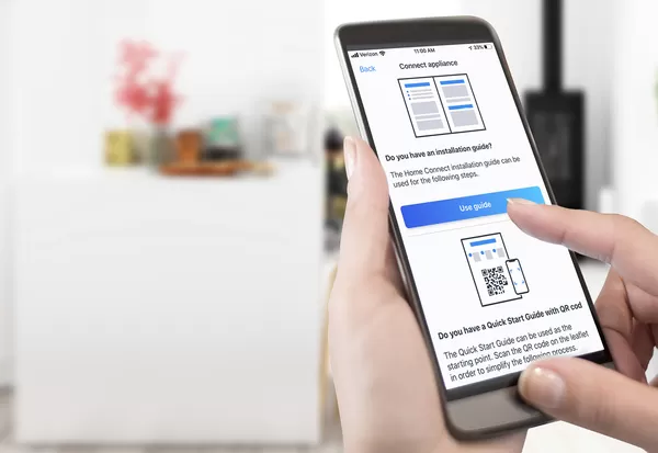 Bosch Home Connect app add appliance