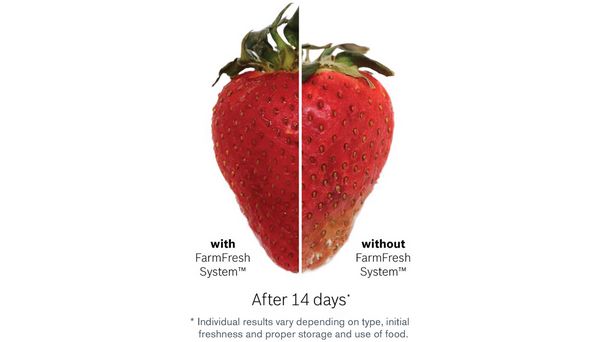 Strawberry Side by Side Freshness Graphic