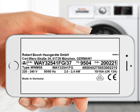 Placuță de identificare produse Bosch