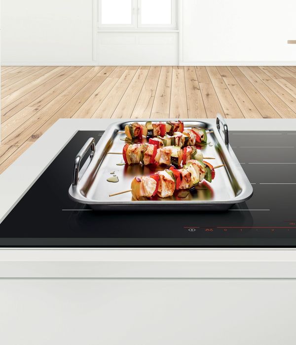 Bosch Teppanyaki Griddle for Induction Cooktop in Stainless Steel