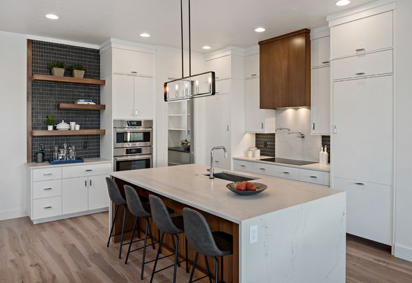 Slim (loft-style) stainless steel refrigerator. European-styled.   Contemporary kitchen decor, Kitchen cabinet style, Kitchen refrigerator