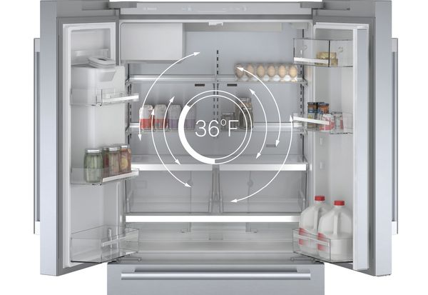 Bosch Inside Refrigerator view 36F
