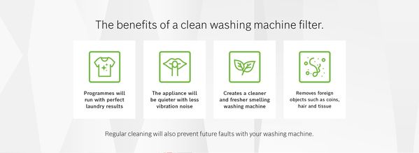 the benefits of a clean washing machine filter