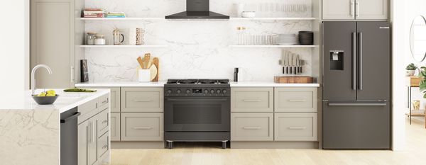 Kitchen Design Ideas for Black Stainless Steel Appliances