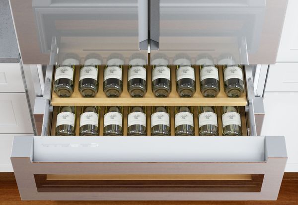 Bosch refreshment center refrigerator with wine cellar