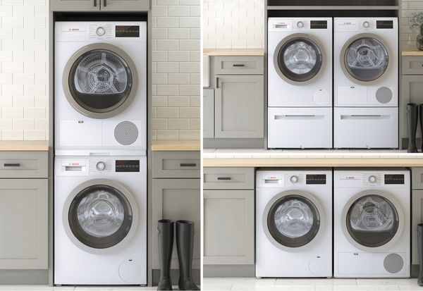 Bosch laundry installation options