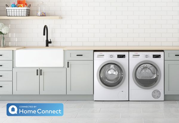 Smart Washer and Dryer with Home Connect
