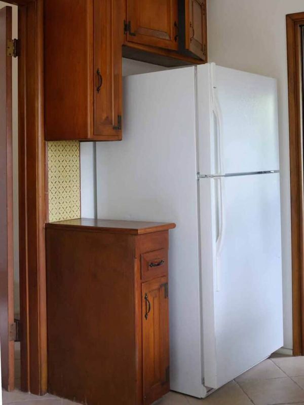 Teri Fisher's old refrigerator