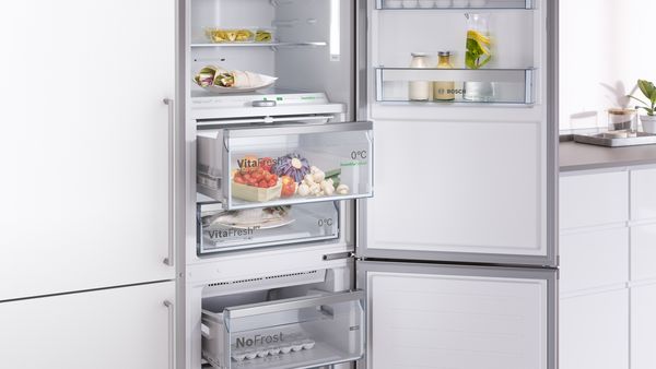 fridge lower shelf organisation