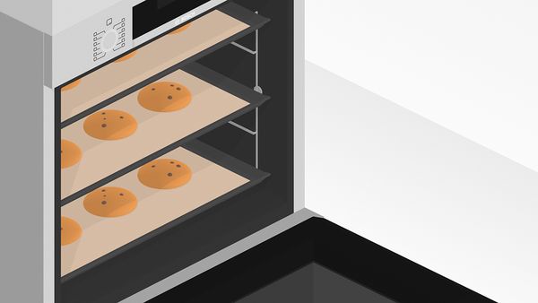 Animation of cookies in the oven