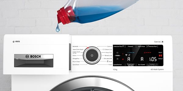 Washing machines with i-DOS dose automatically.