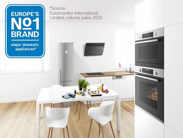 Europe's No.1 Brand for major domestic appliances 