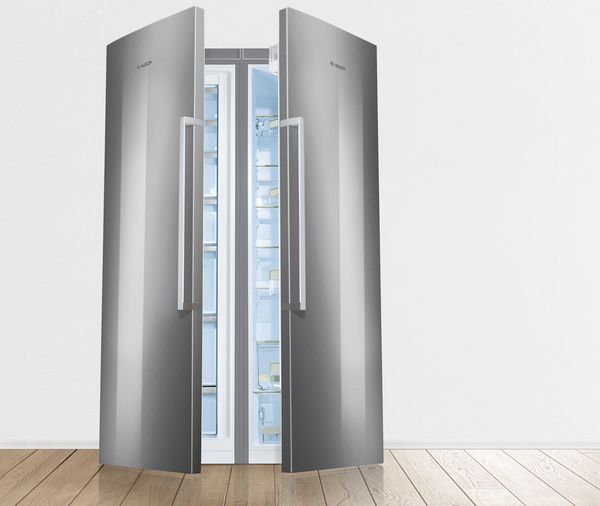 MBH - Congelador vertical profesional INOX con cajones para