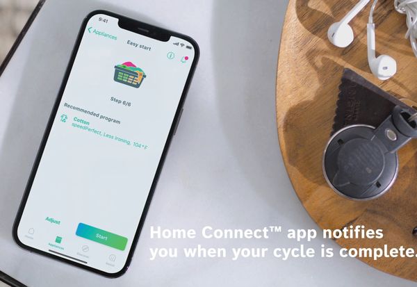 Home Connect avec appareils de lessive Bosch