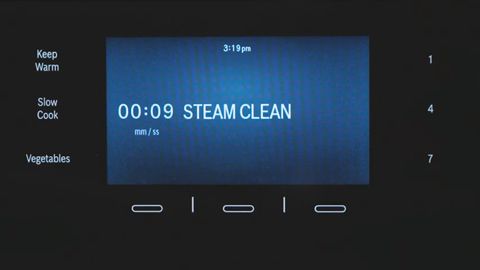 Bosch steam oven steam cleaning program