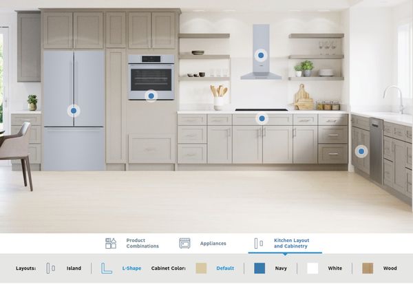 Bosch virtual kitchen package builder tool