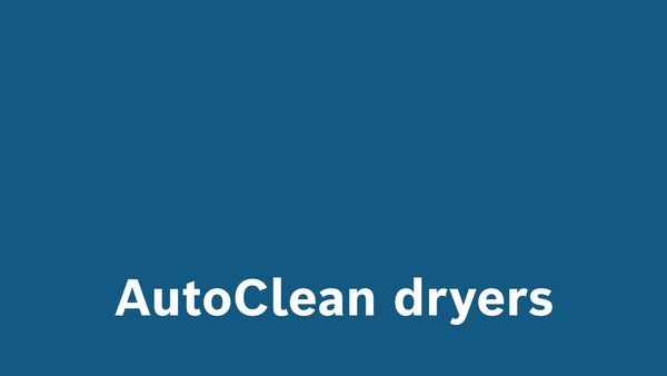 Video explaining how AutoClean dryers remove fluff.