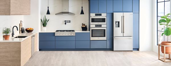 Bosch indy range blue kitchen