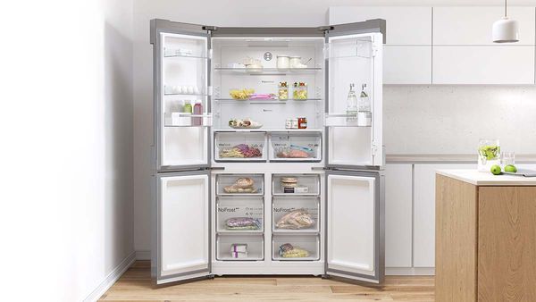 Cajones con rieles telescópicos  Kitchen appliances, Kitchen, French door  refrigerator