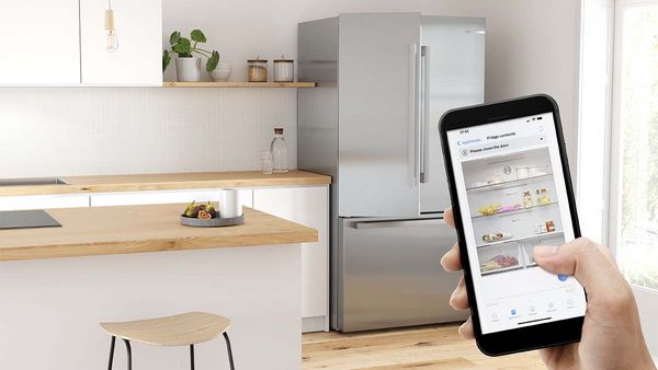 Smart fridge with Wi-Fi.