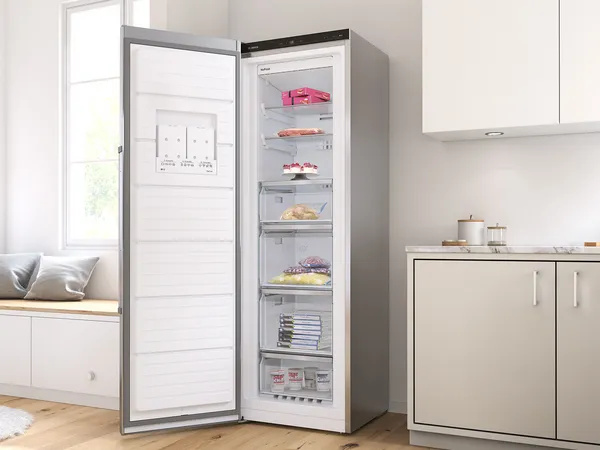 Interior of a Bosch freezer with NoFrost system