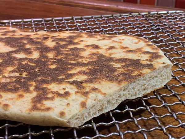 Polar bread on teppanyaki
