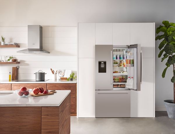 Bosch Quick Ice Pro Refrigerator with door open