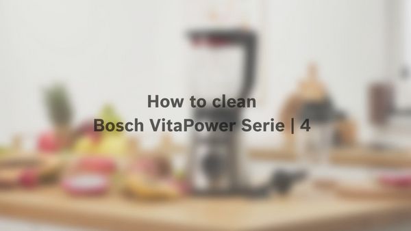 Video preview image how to clean Bosch VitaPower Series 4.